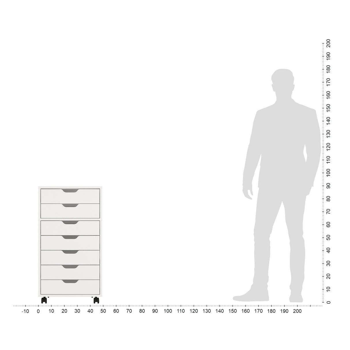 Rollcontainer mit 7 Schubladen | ROLVO 5+2