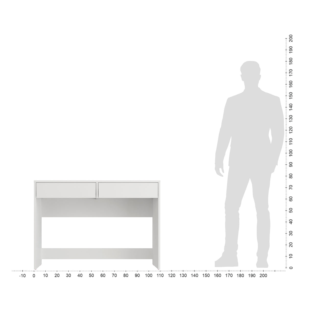 Schreibtisch mit 2 Schubladen | NOVA