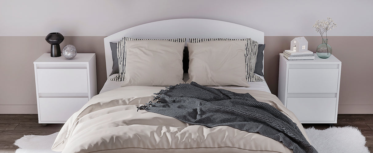 Kommode mit 2 Schubladen, 2er Set | Linoa 2NS