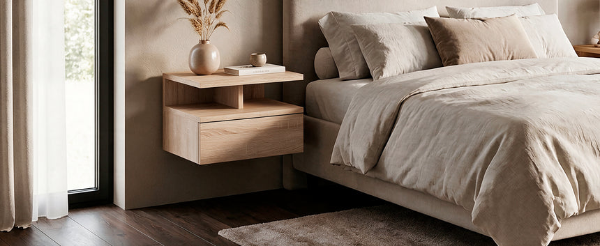 Mesita de noche MONACO T — Roble Sonoma