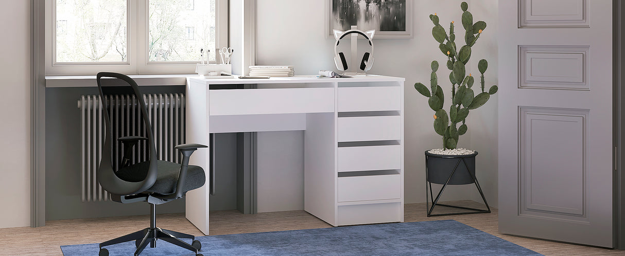 Schreibtisch mit 5 Schubladen | PLIO