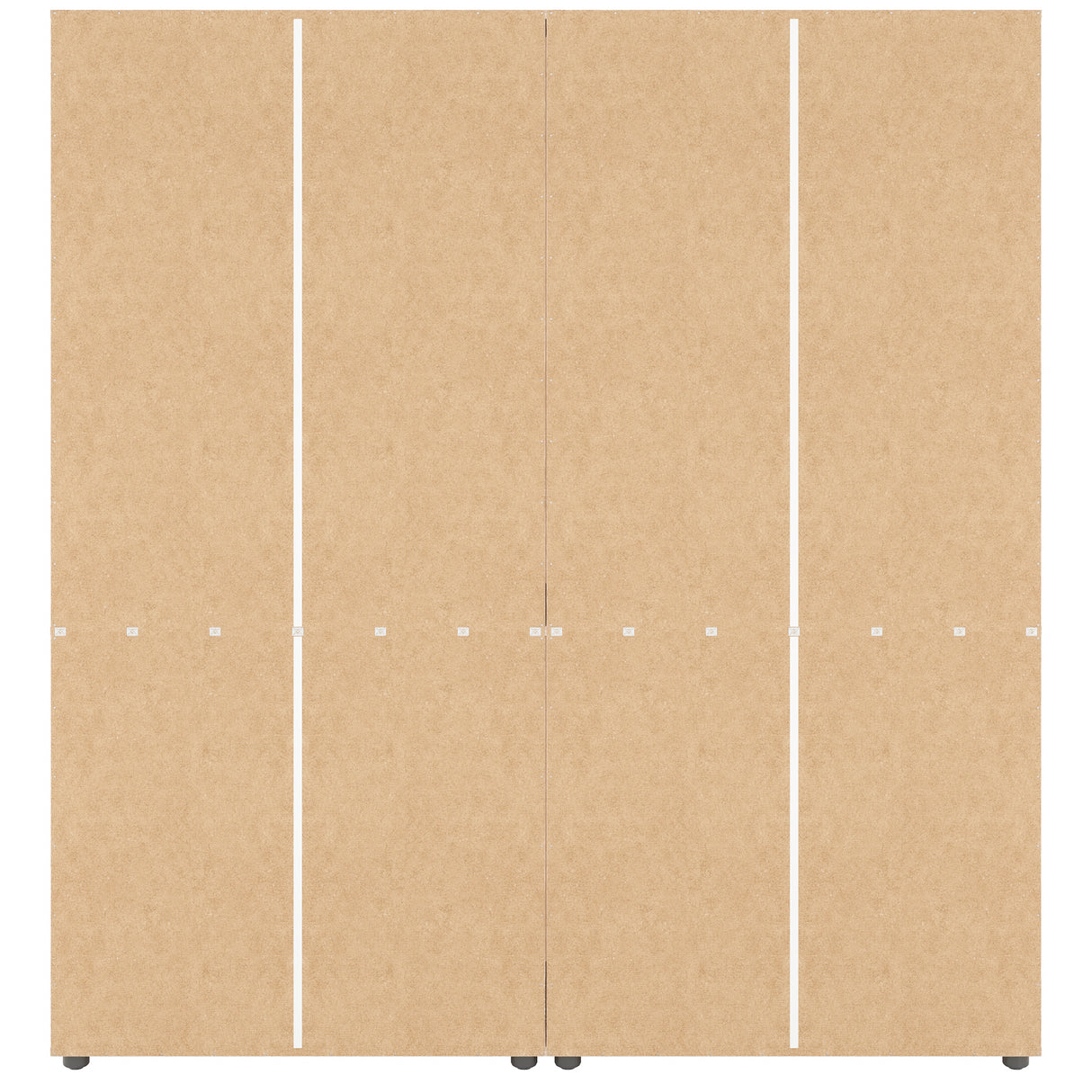 Kleiderschrank Groß mit 6-türig & 3 Schubladen | CUBE 180