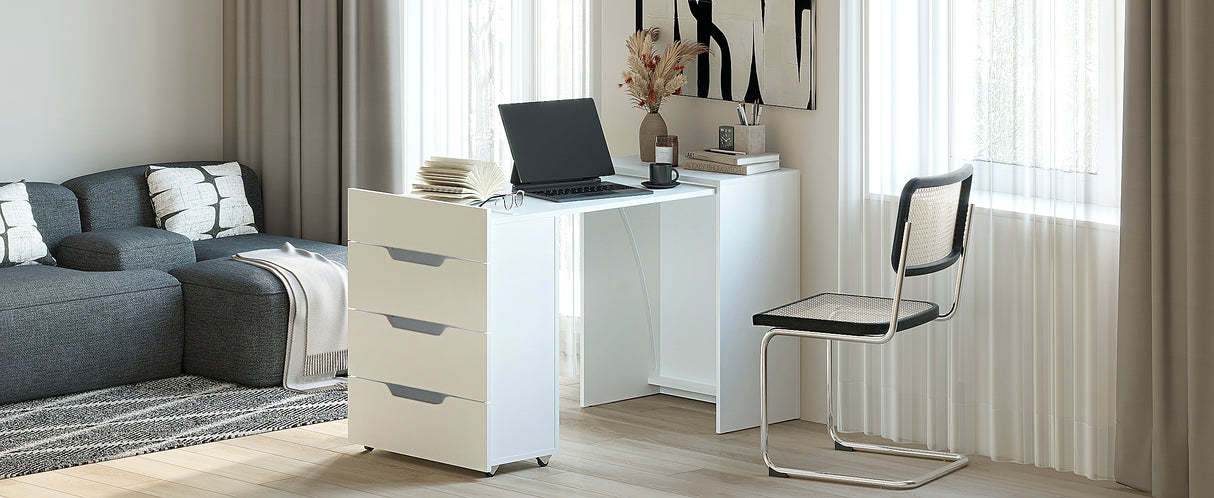 Schreibtisch mit 3 Schubladen | FOLDY 2