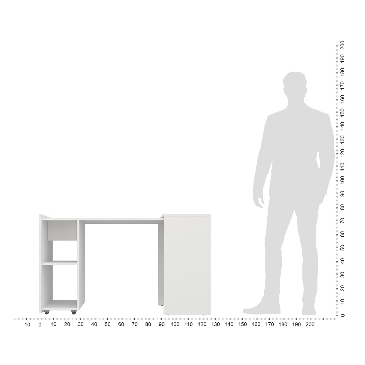 Schreibtisch mit Stauraum | FOLDY