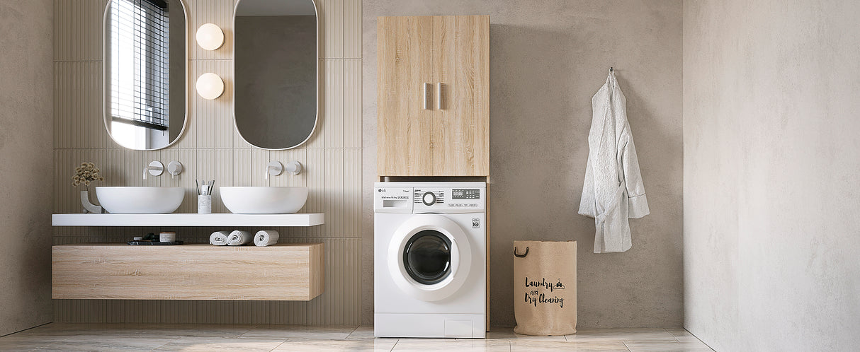 Waschmaschinenschrank mit 2 Türen | Gizmo