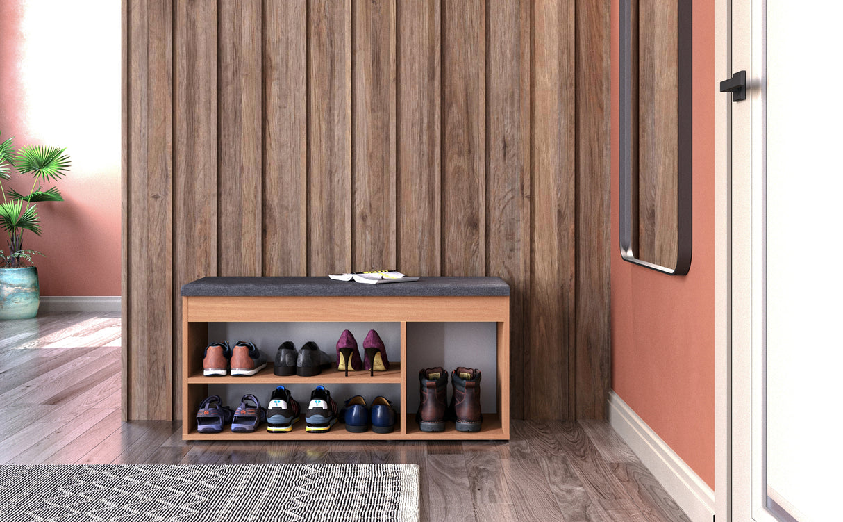 KOMTO Schuhbank mit Sitzfläche, Garderobenbank | Sofia 10