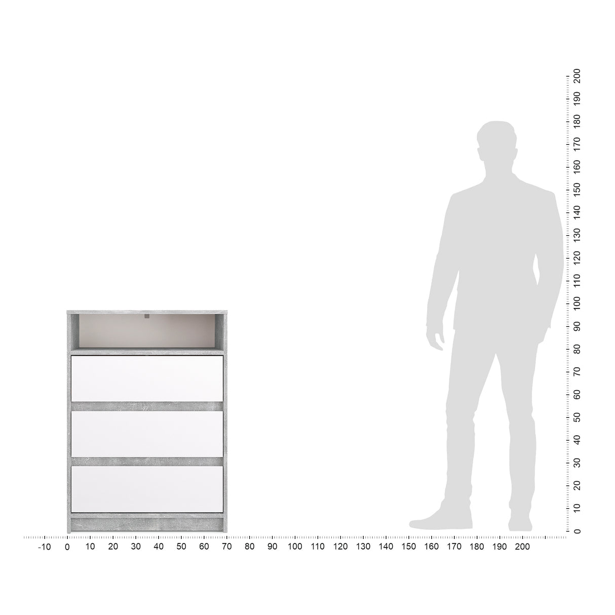 Kommode mit 3 Schubladen | Leon
