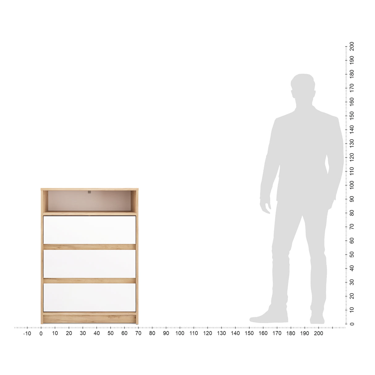 Kommode mit 3 Schubladen | Leon