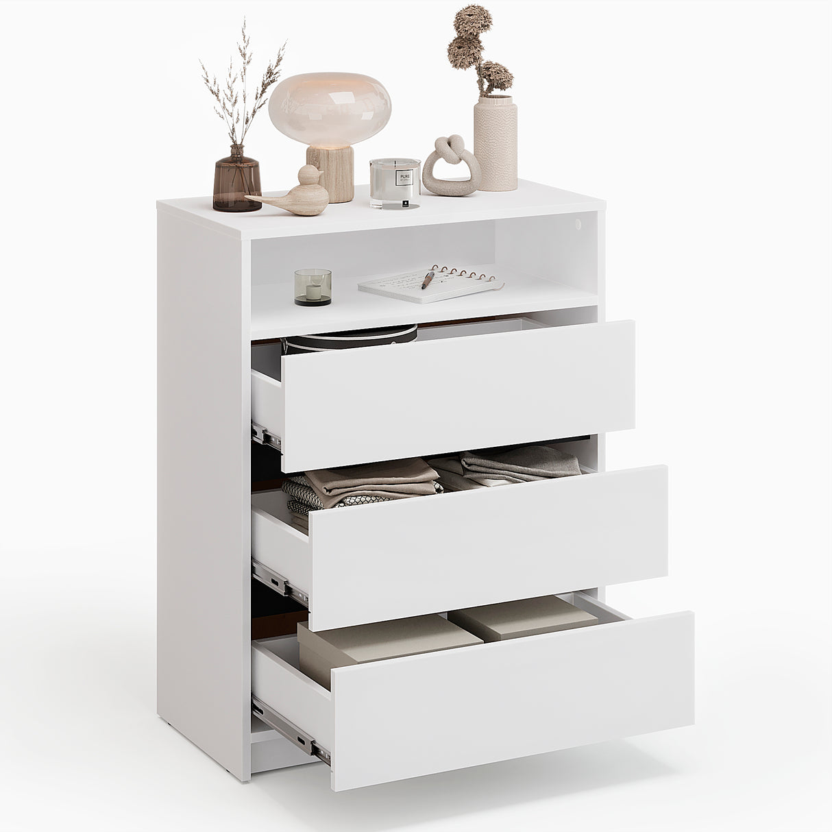 Kommode mit 3 Schubladen | Leon