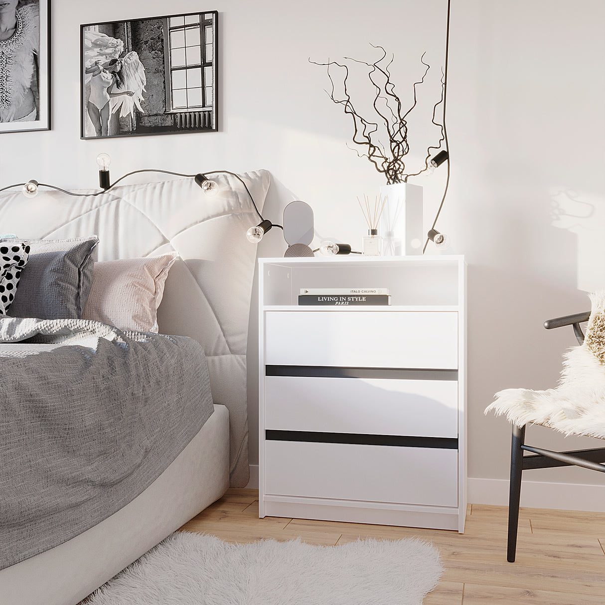 Kommode mit 3 Schubladen | Leon