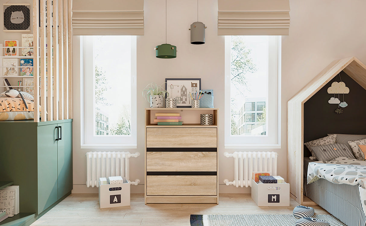 Kommode mit 3 Schubladen | Leon