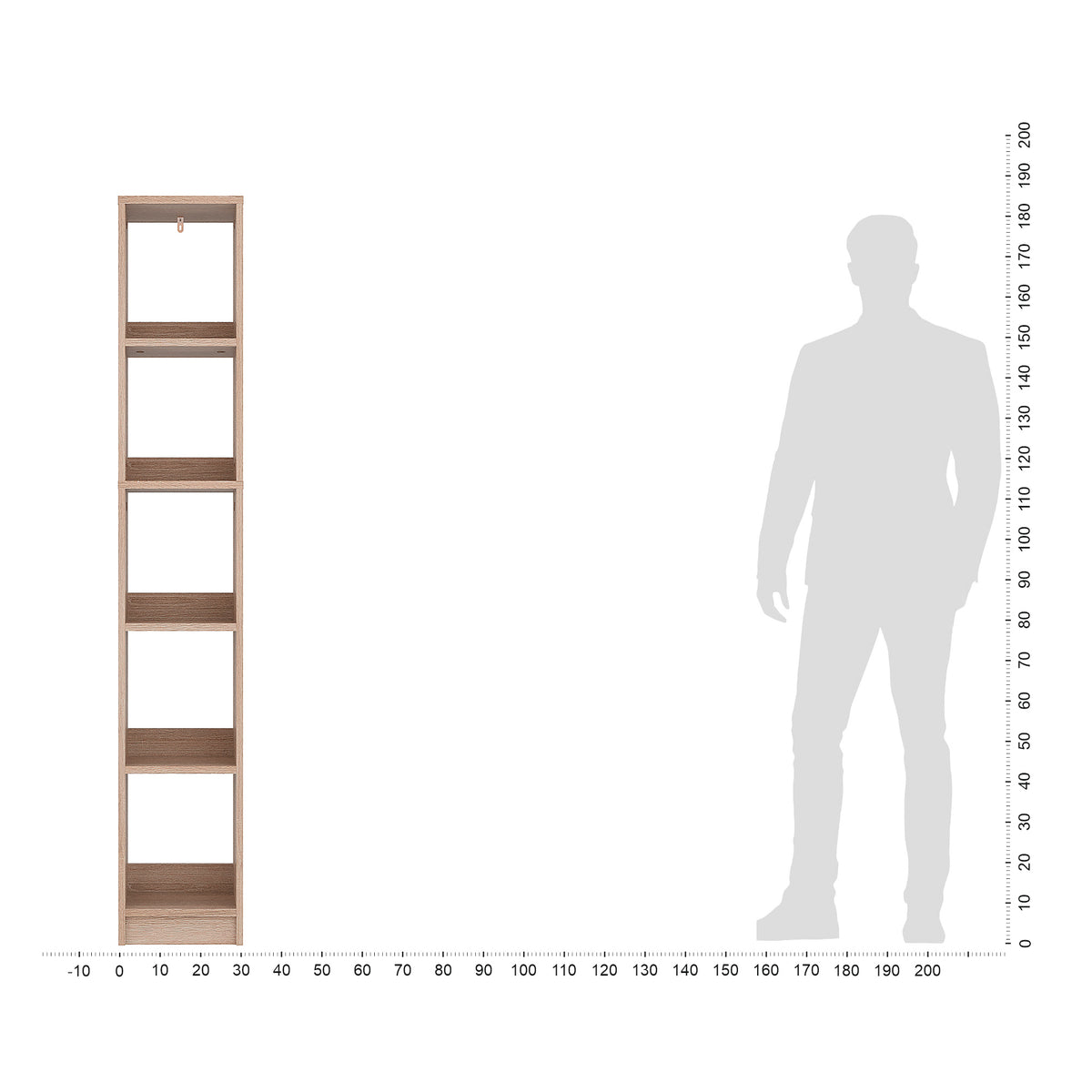 Bookcase LAKO 6 — Sonoma Oak