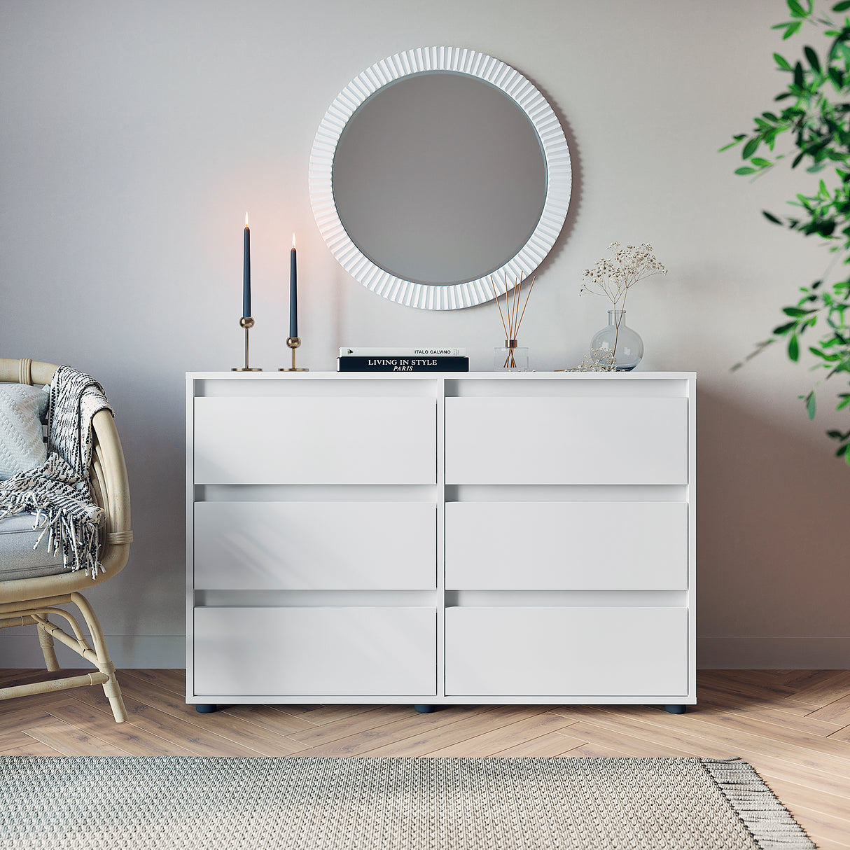 Kommode mit 6 Schubladen| Linoa 6S