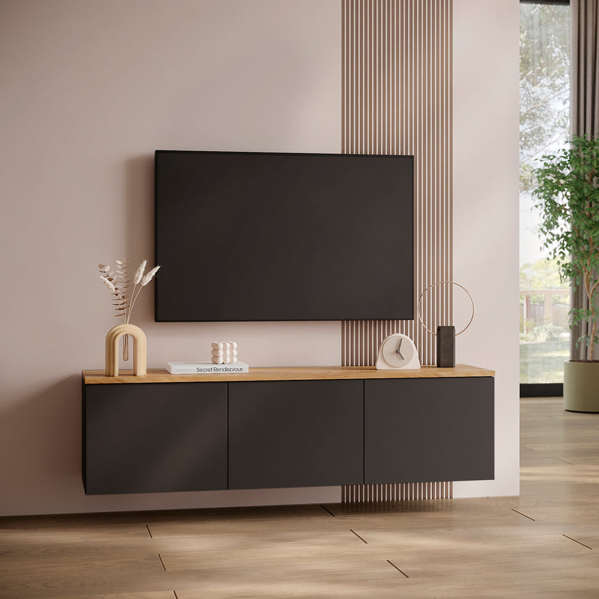 Mobile TV LOIS 3 — Rovere Craft Dorato / Antracite