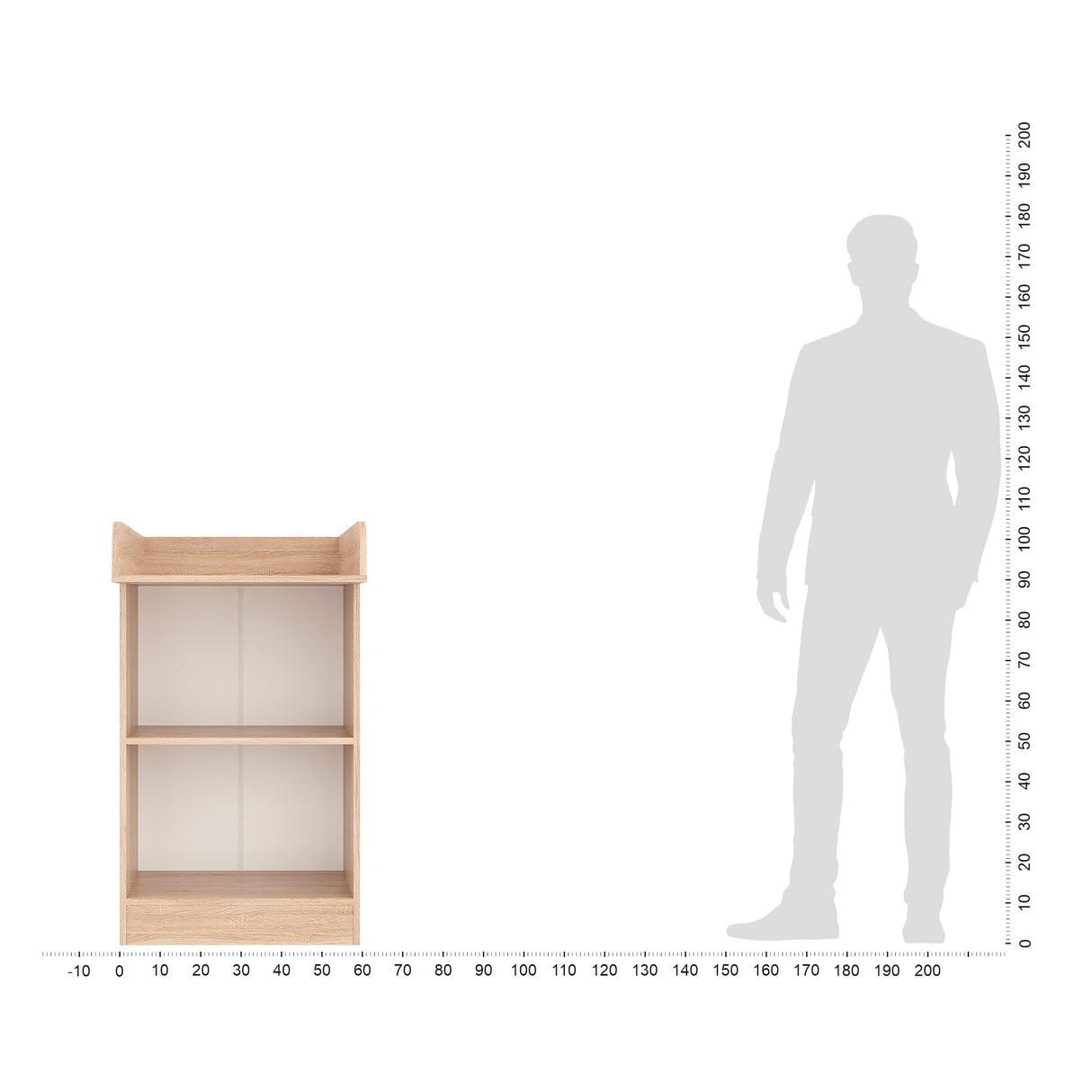 Wickelkommode mit offenen Regalen | Lulliblox M1