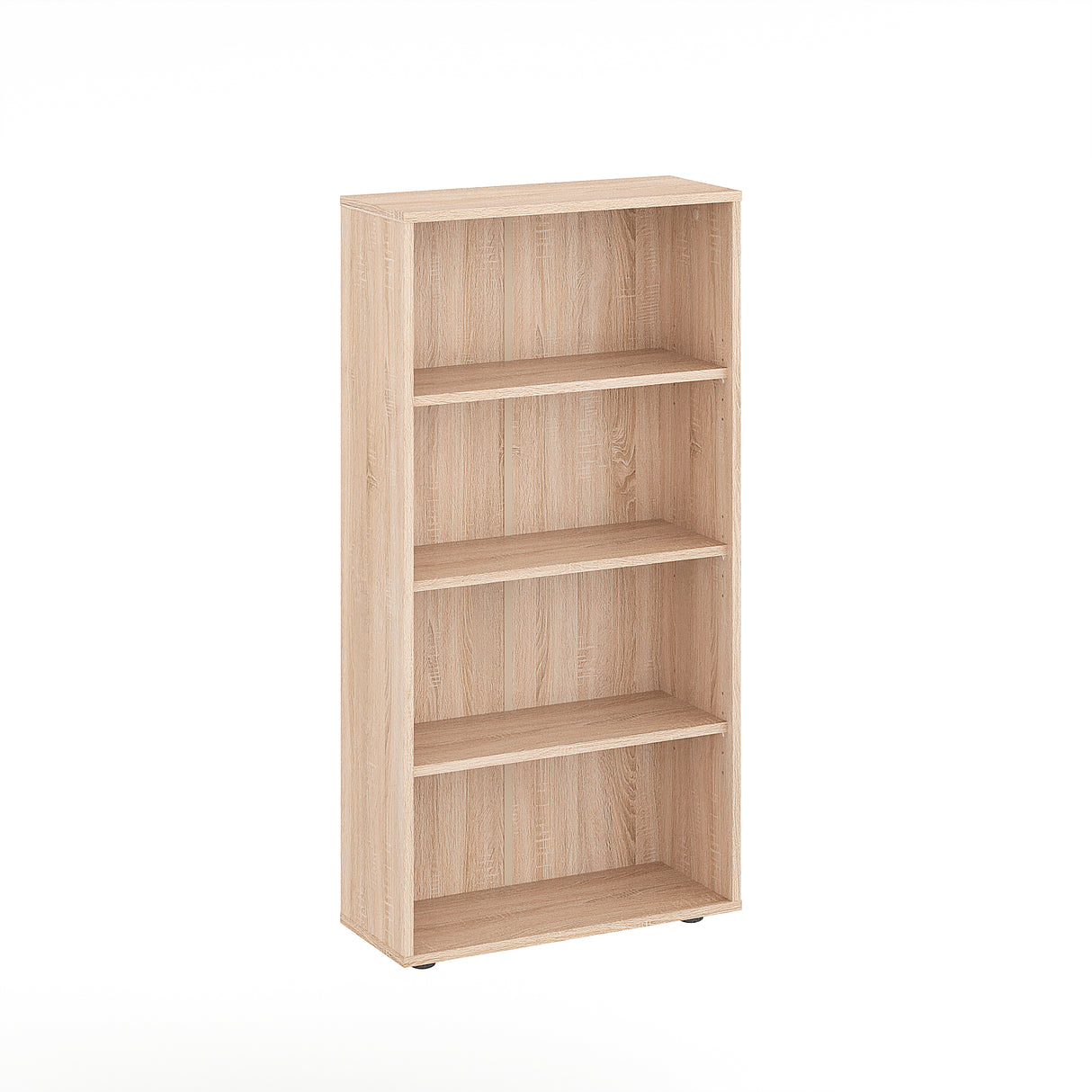 Bücherregal mit 4 Ebenen und Höhenverstellbare Regale | Lumo 60-4F