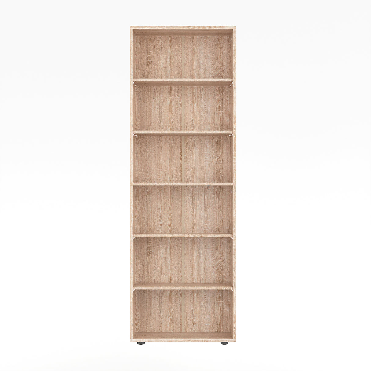 Bücherregal mit 6 Ebenen und Höhenverstellbare Regale | LUMO 60-6F