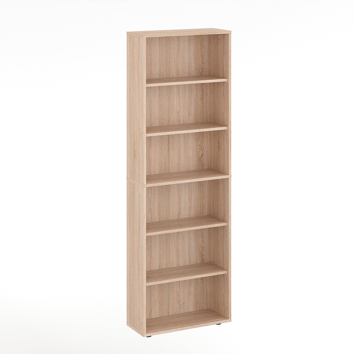 Bücherregal mit 6 Ebenen und Höhenverstellbare Regale | LUMO 60-6F