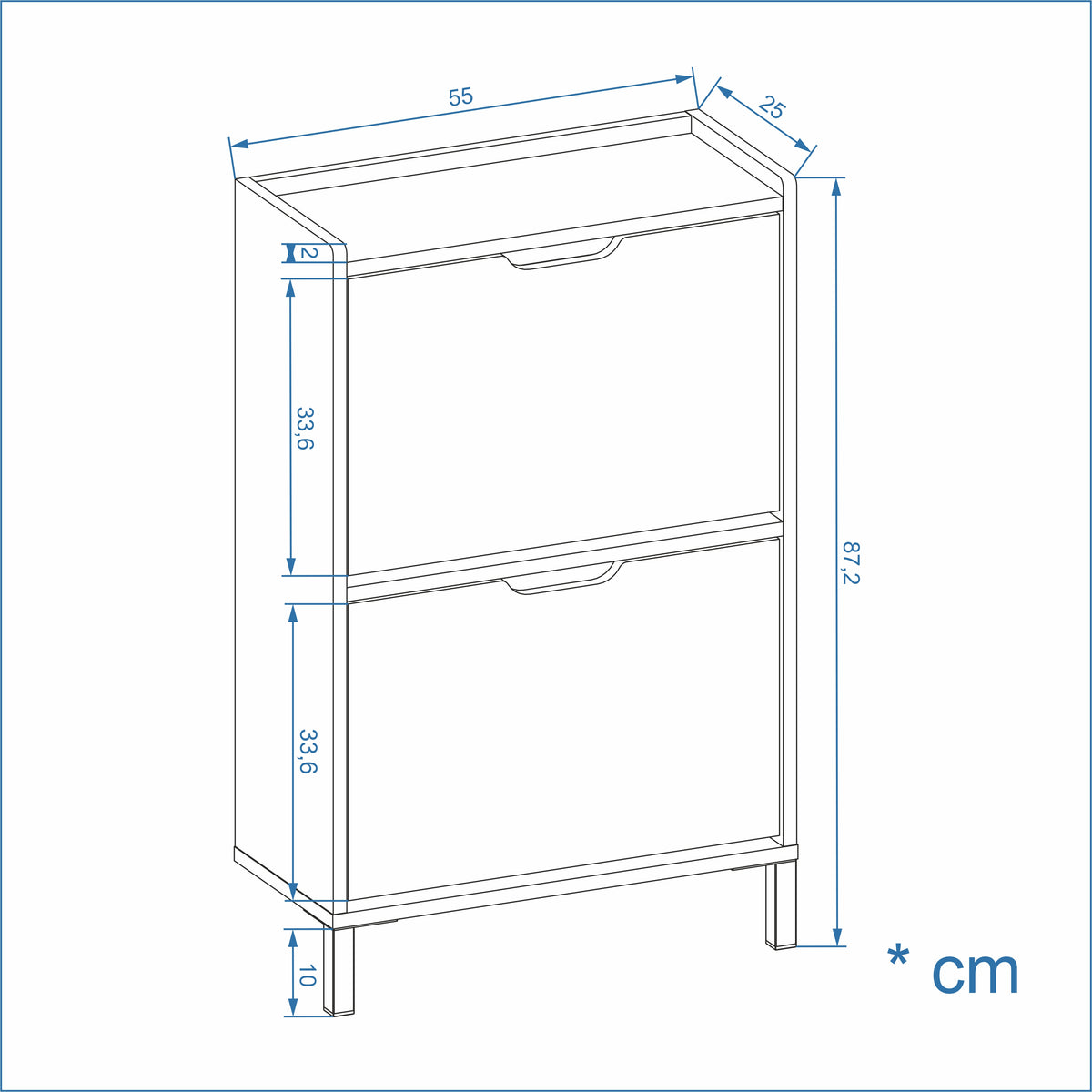 Armoire à chaussures Madrid 2