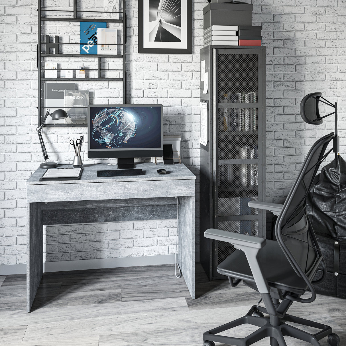 Schreibtisch mit 1 Schublade | Milan