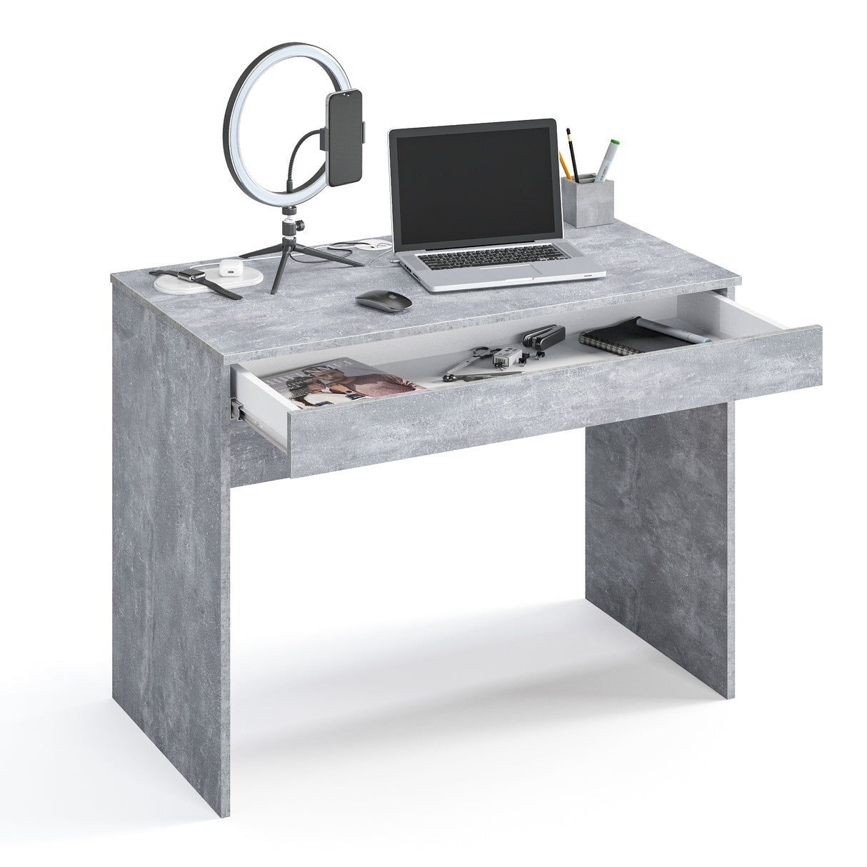 Schreibtisch mit 1 Schublade | Milan