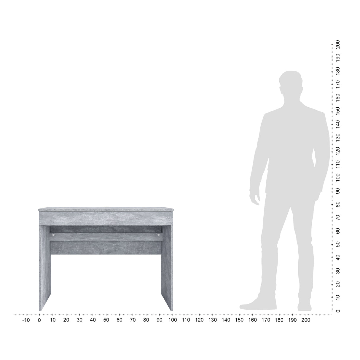 Schreibtisch mit 1 Schublade | Milan