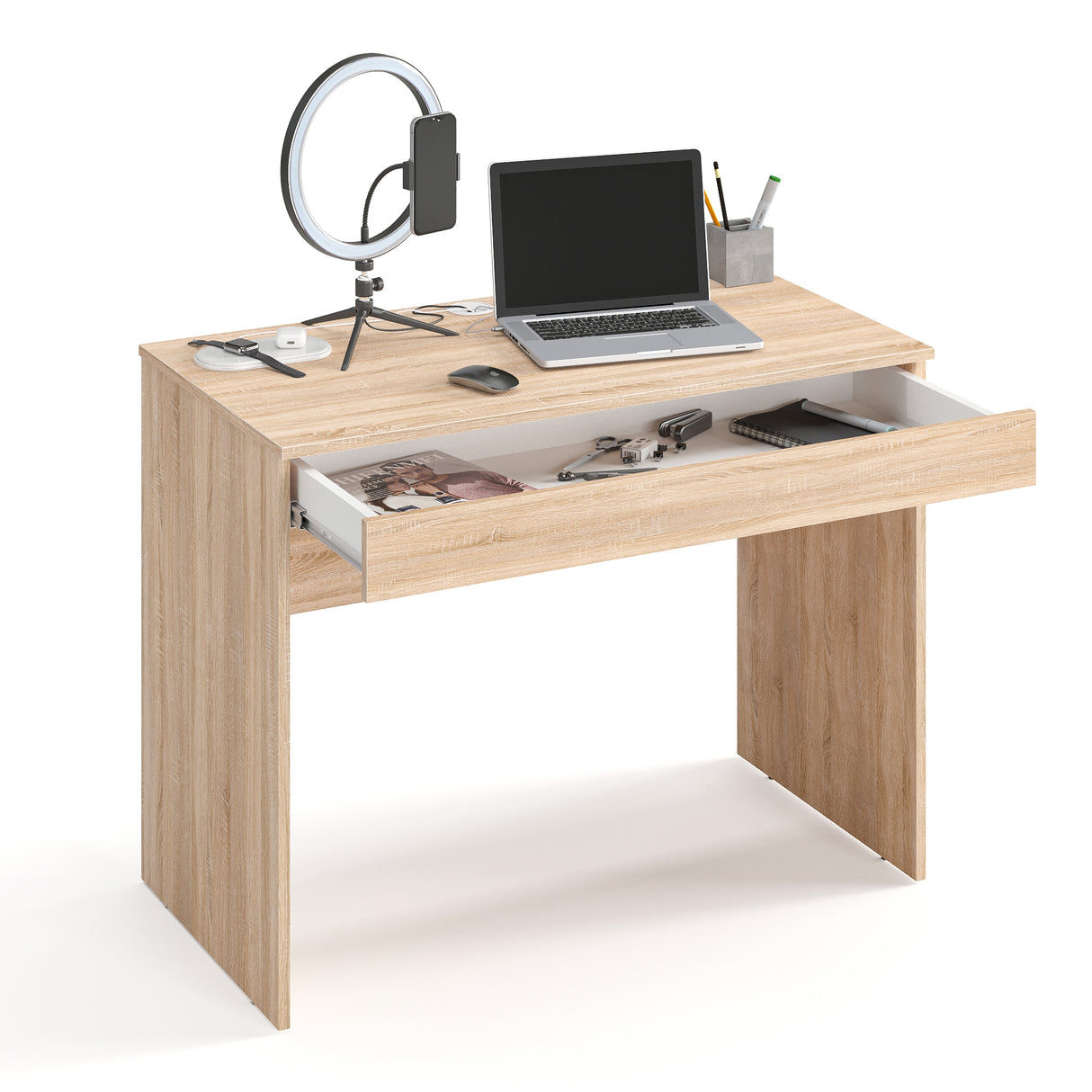 Schreibtisch mit 1 Schublade | Milan