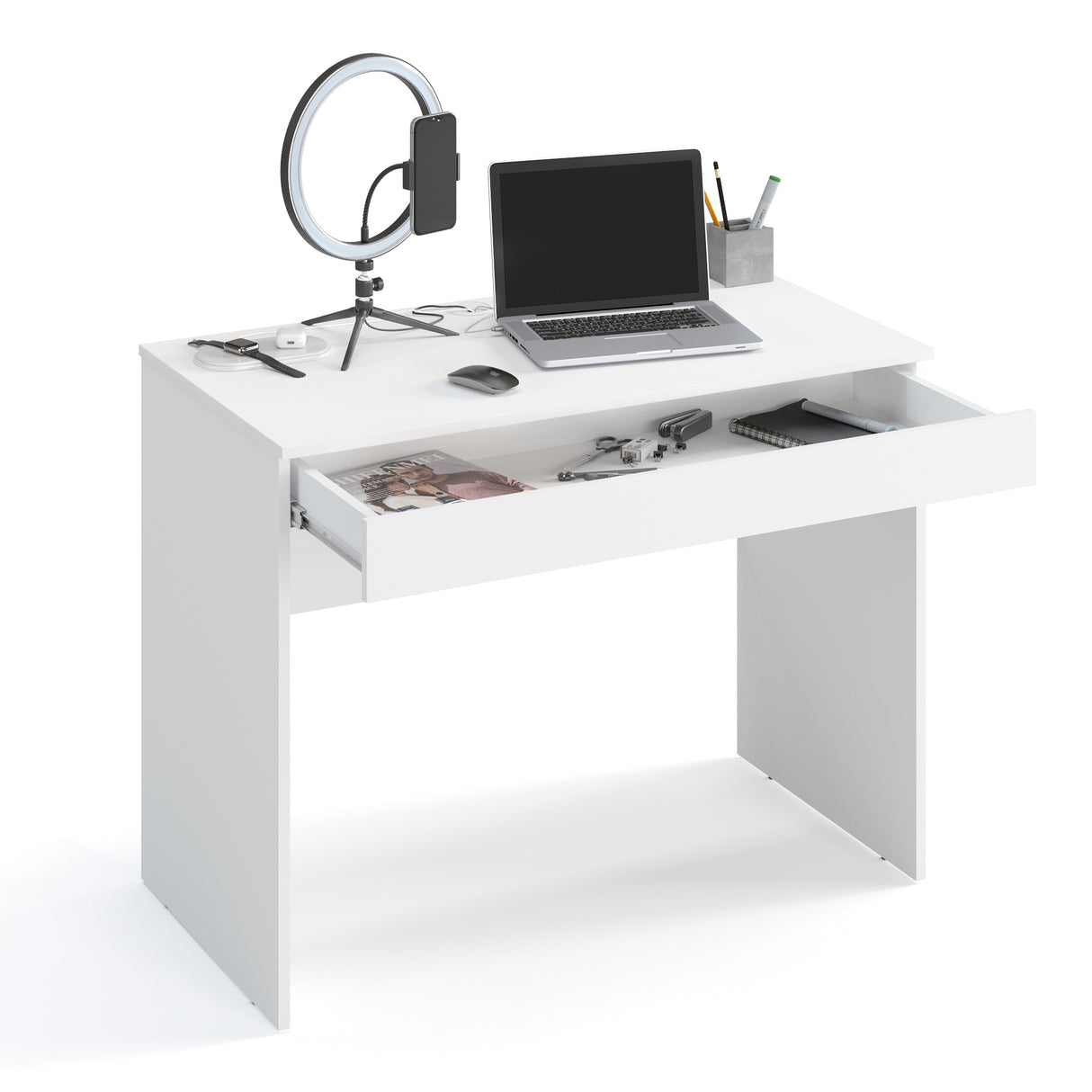 Schreibtisch mit 1 Schublade | Milan