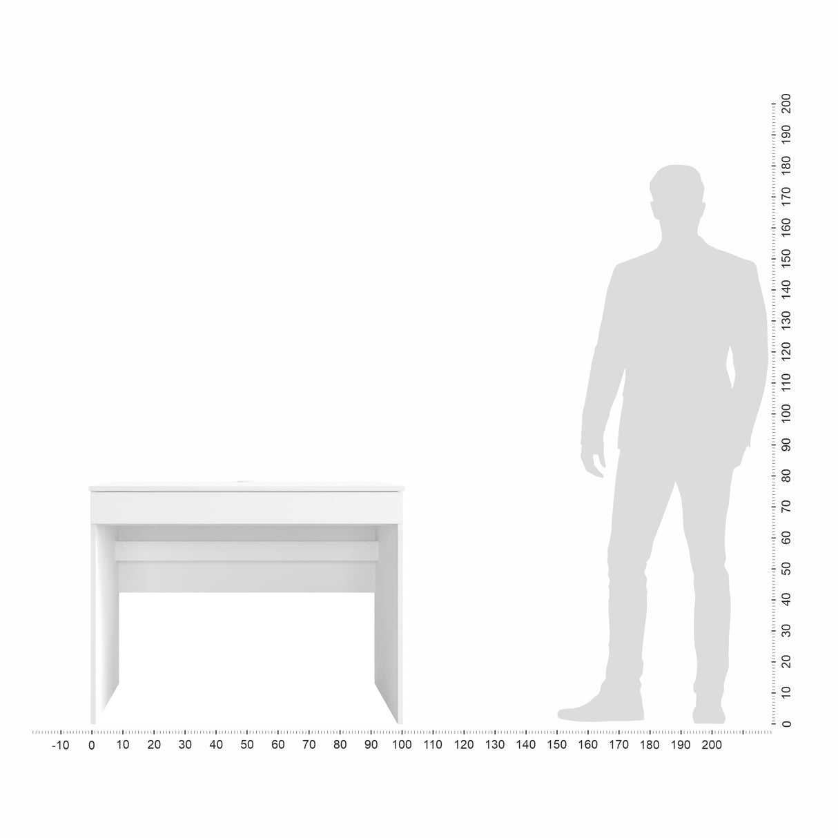 Schreibtisch mit 1 Schublade | Milan