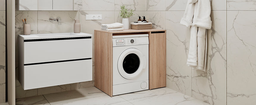 Mueble para lavadora MOZI L — Roble Sonoma