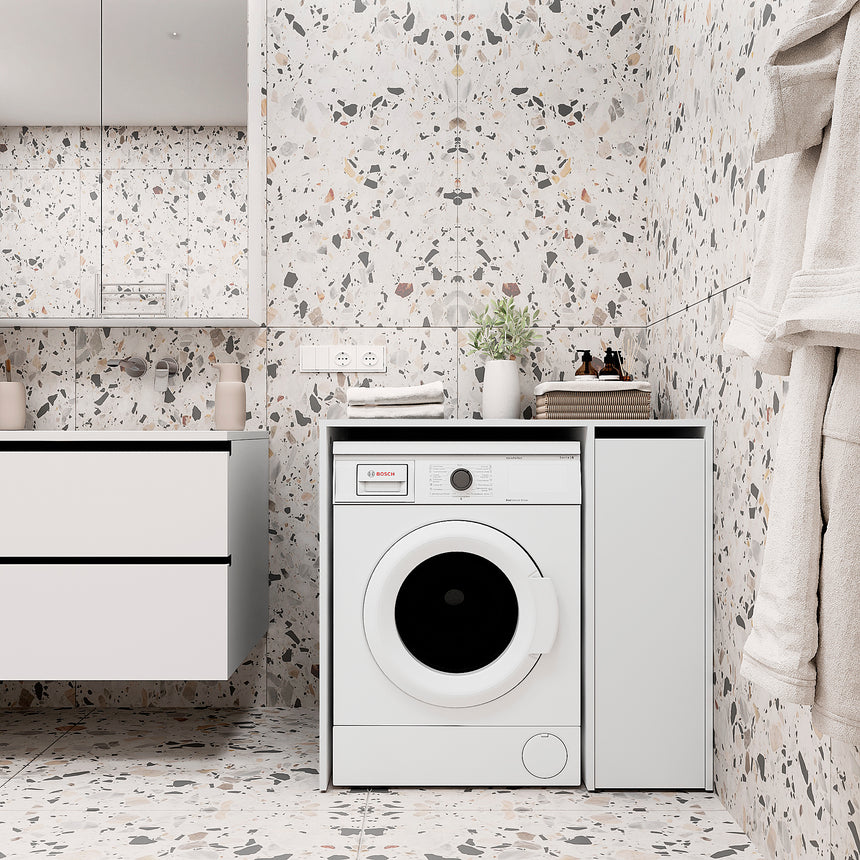 Mueble para lavadora MOZI L — Blanco