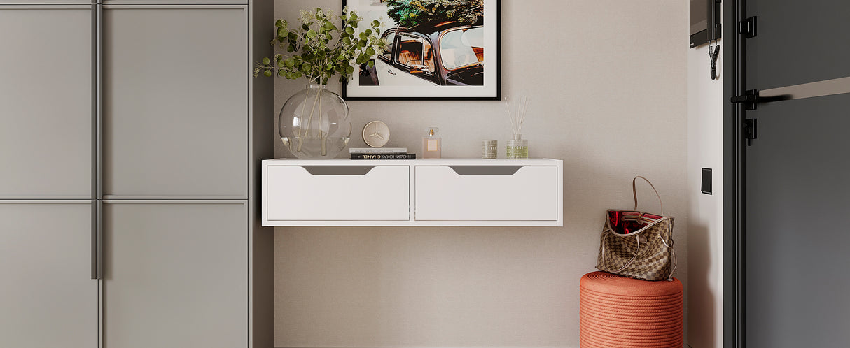 Wandregal mit 2 Schubladen | NOKA