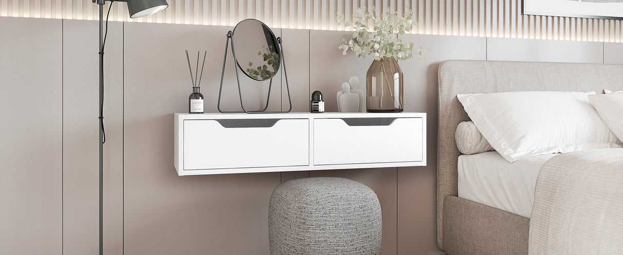 Wandregal mit 2 Schubladen | NOKA