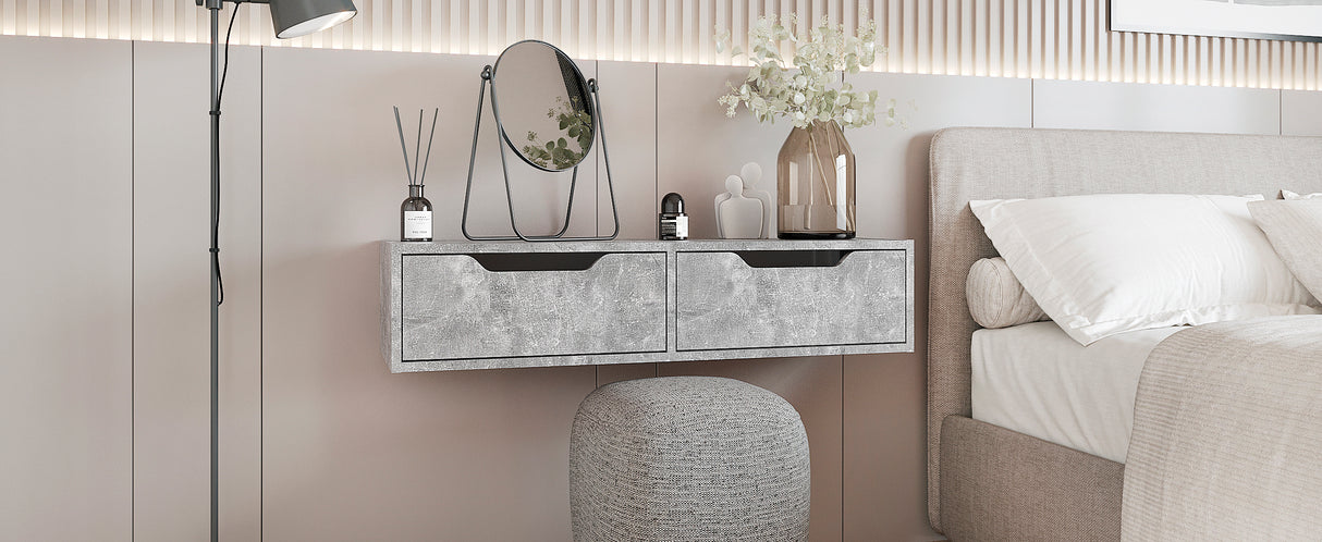 Wandregal mit 2 Schubladen | NOKA