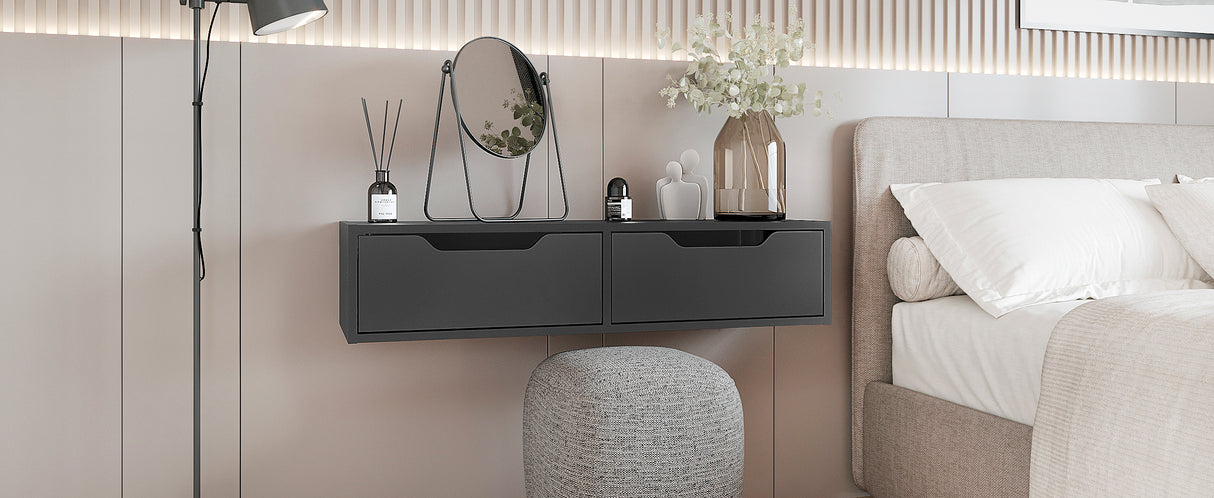 Wandregal mit 2 Schubladen | NOKA