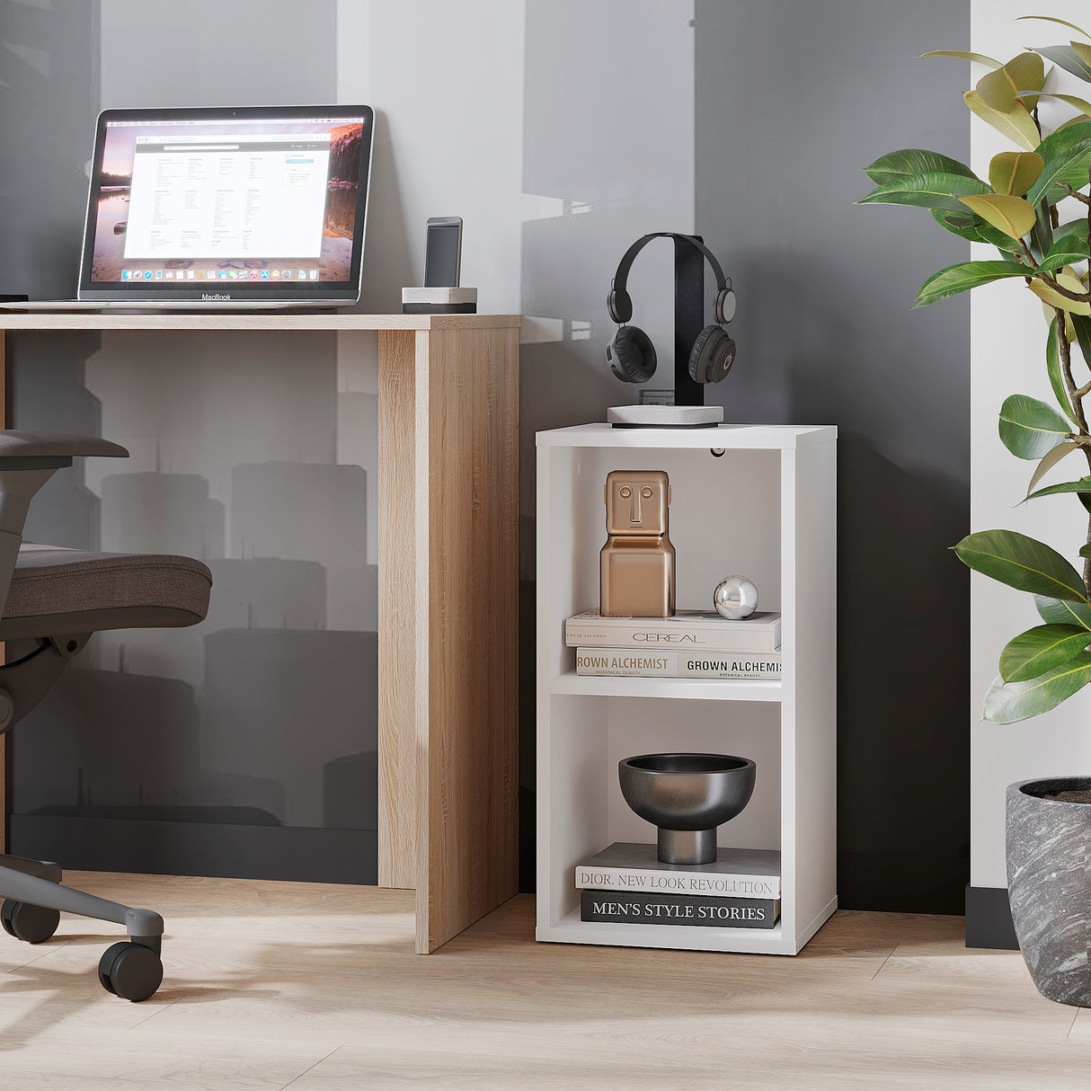 Bücherregal mit 2 Fächern | Nubo 2