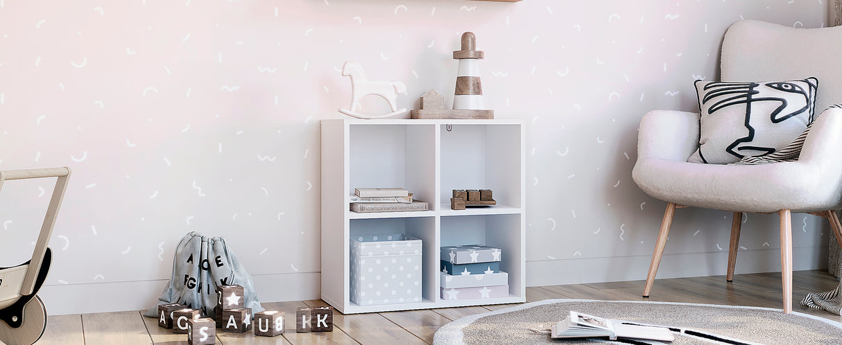 Bücherregal mit 4 Fächern | Nubo 4