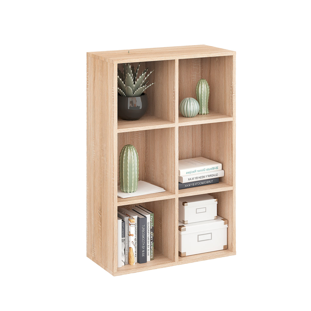 Bücherregal mit 6 Fächern | Nubo 6