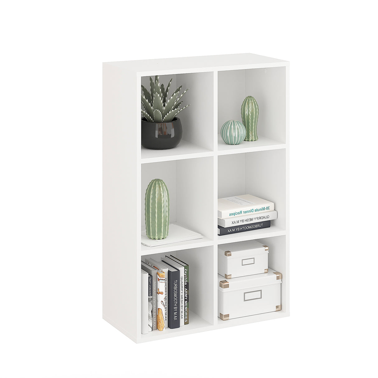 Bücherregal mit 6 Fächern | Nubo 6