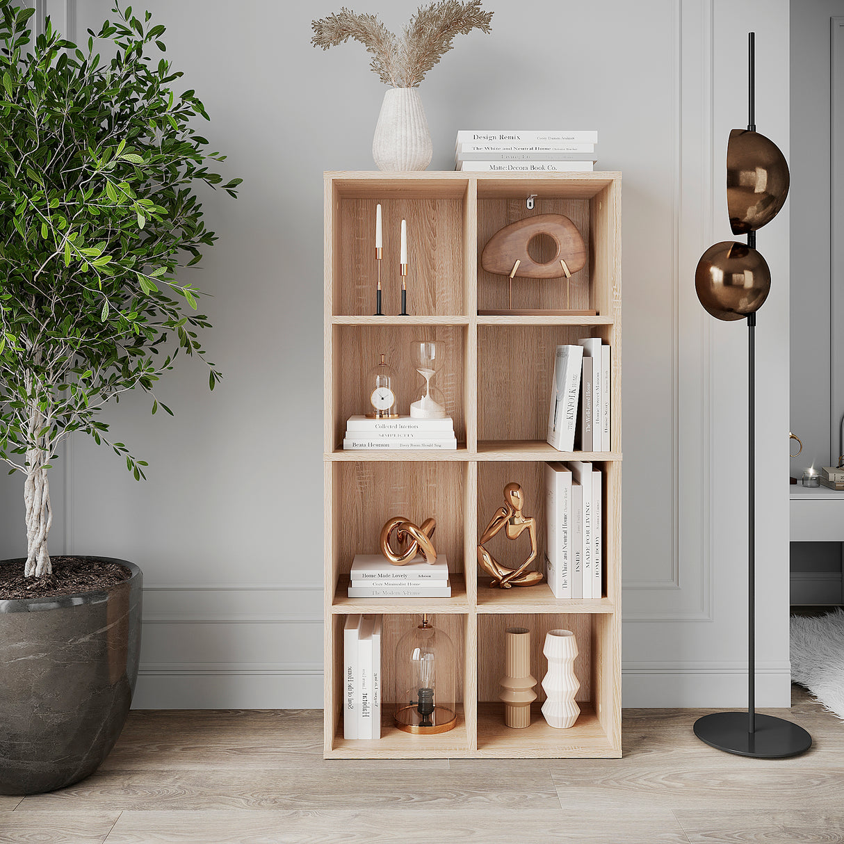 Bücherregal mit 8 Fächern | Nubo 8