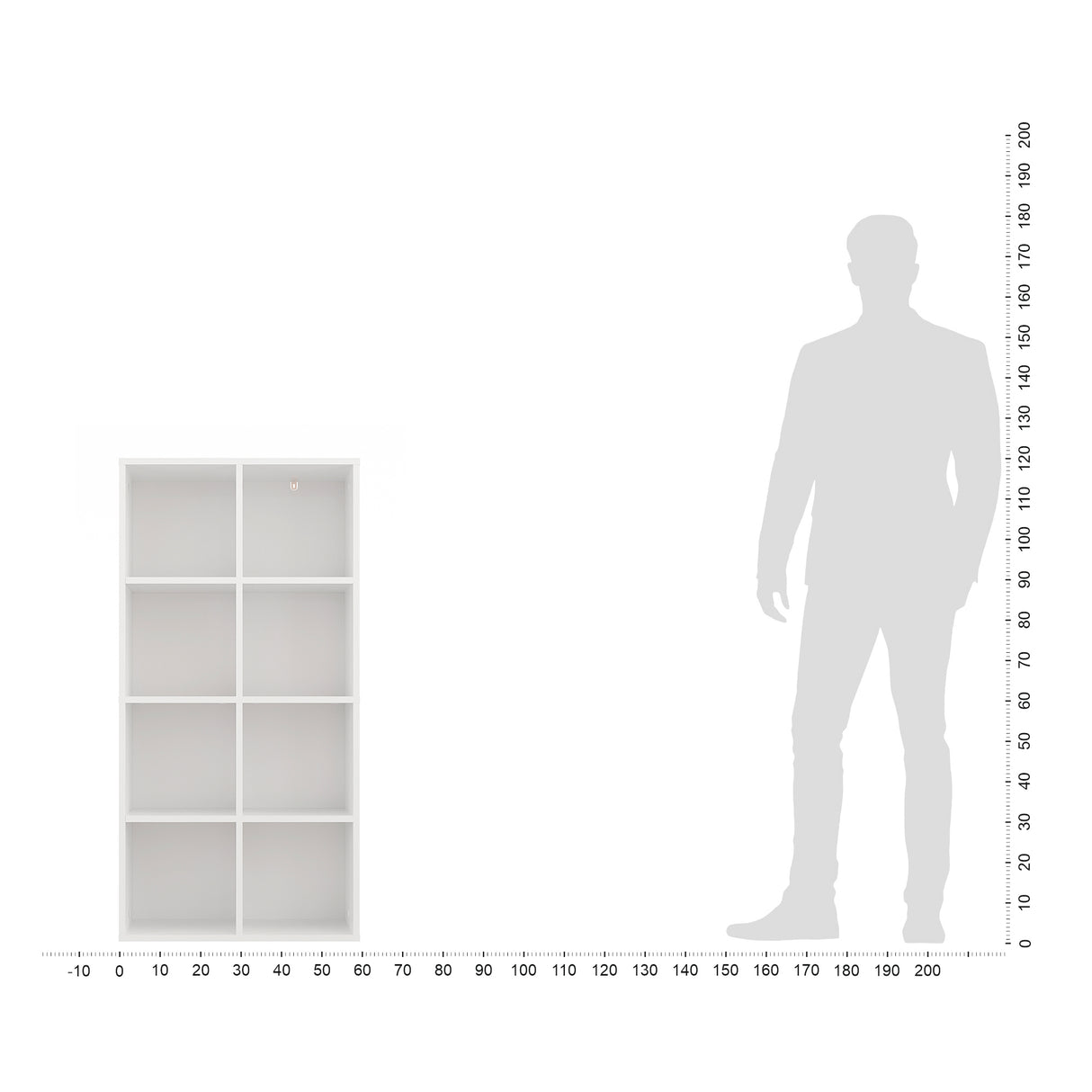 Bücherregal mit 8 Fächern | Nubo 8