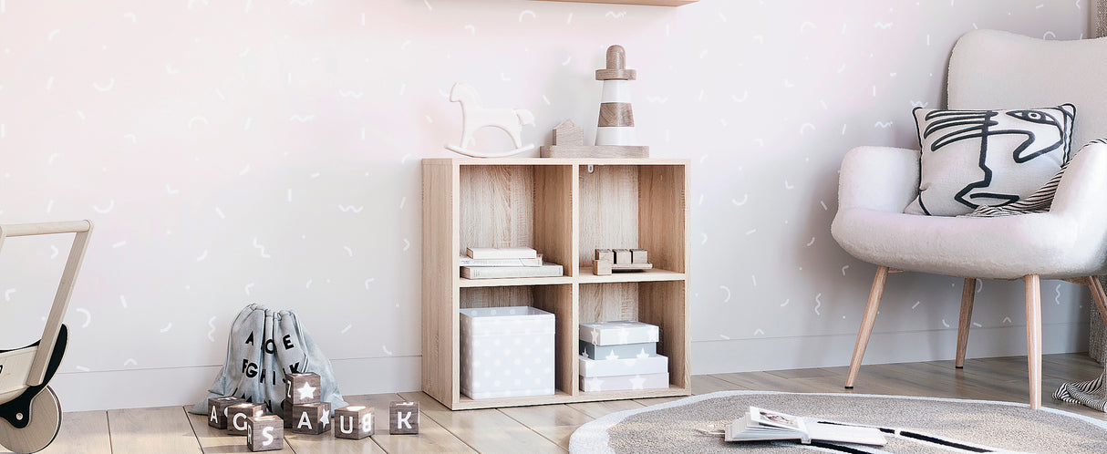 Bücherregal mit 4 Fächern | Nubo 4