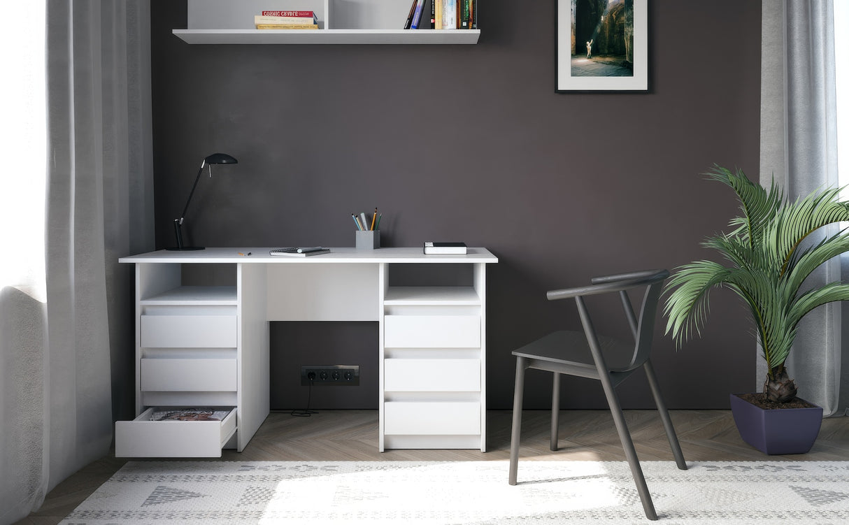 Schreibtisch mit 6 Schubladen | Oslo 140