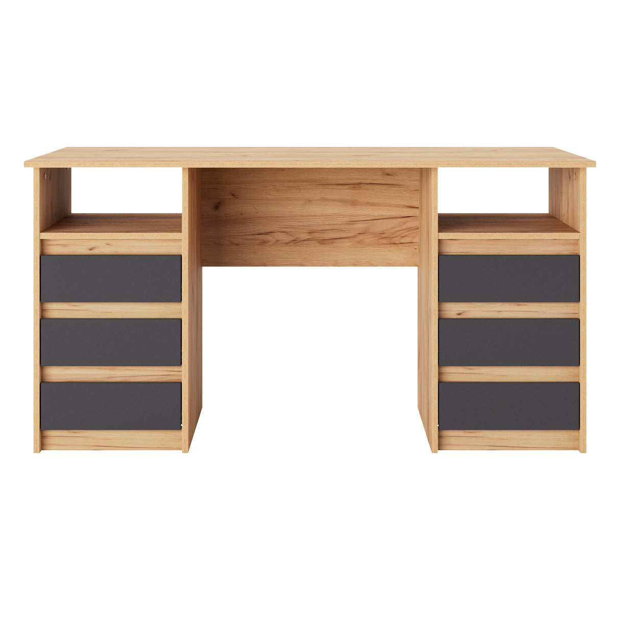 Schreibtisch mit 6 Schubladen | Oslo 140