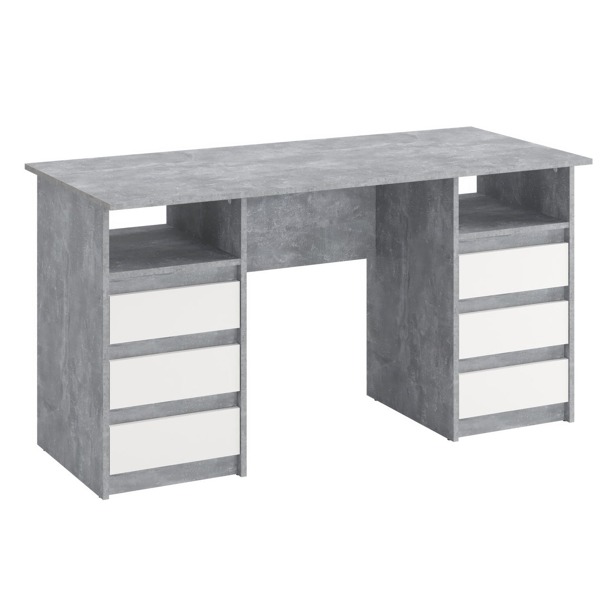 Schreibtisch mit 6 Schubladen | Oslo 140