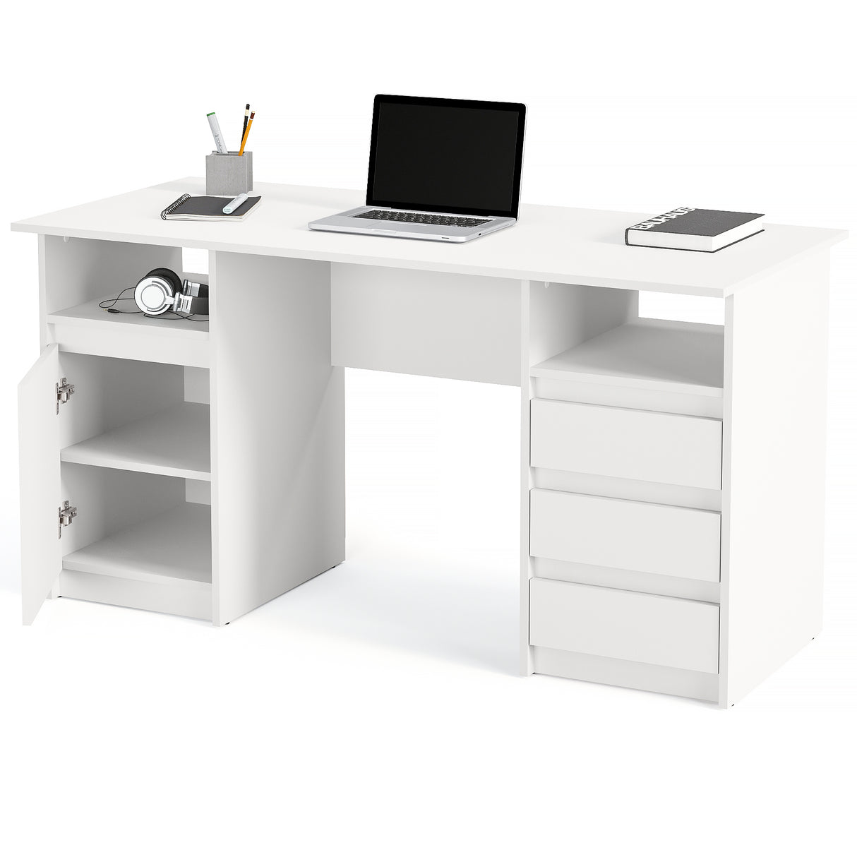 Schreibtisch mit 3 Schubladen | Oslo 145