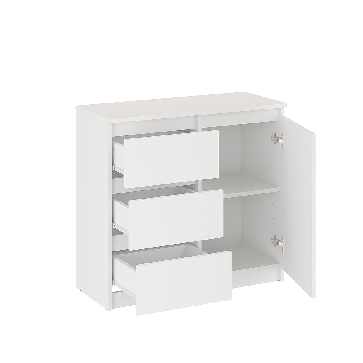 Kommode mit 3 Schubladen und 1 Tür | PIKO