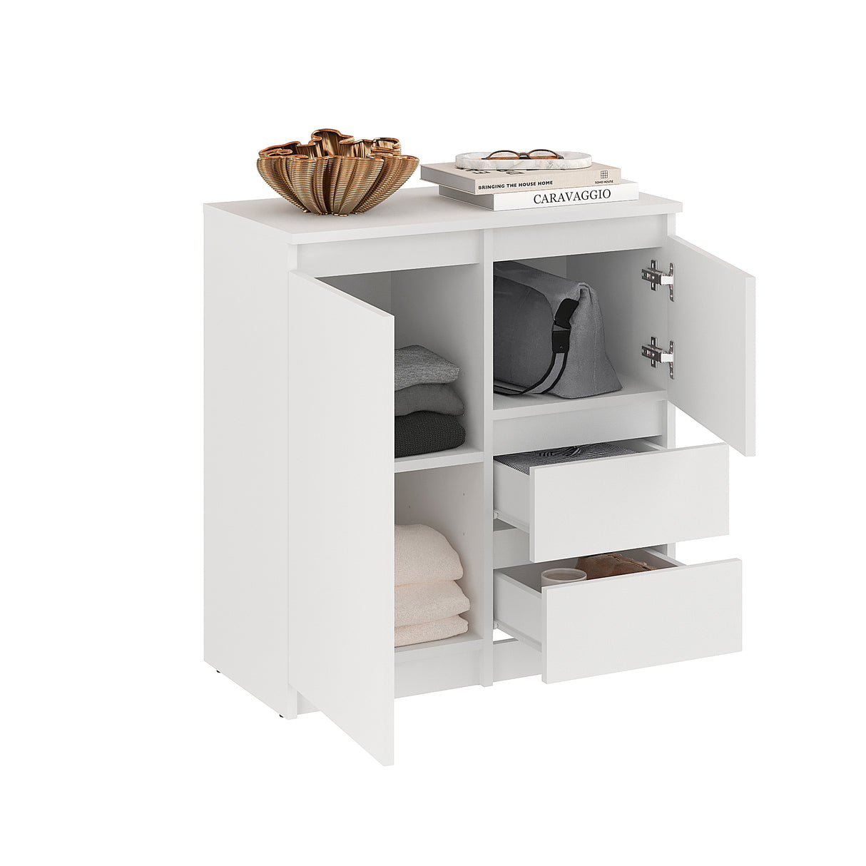 Kommode mit 2 Türen und 2 Schubladen | PIKO 2