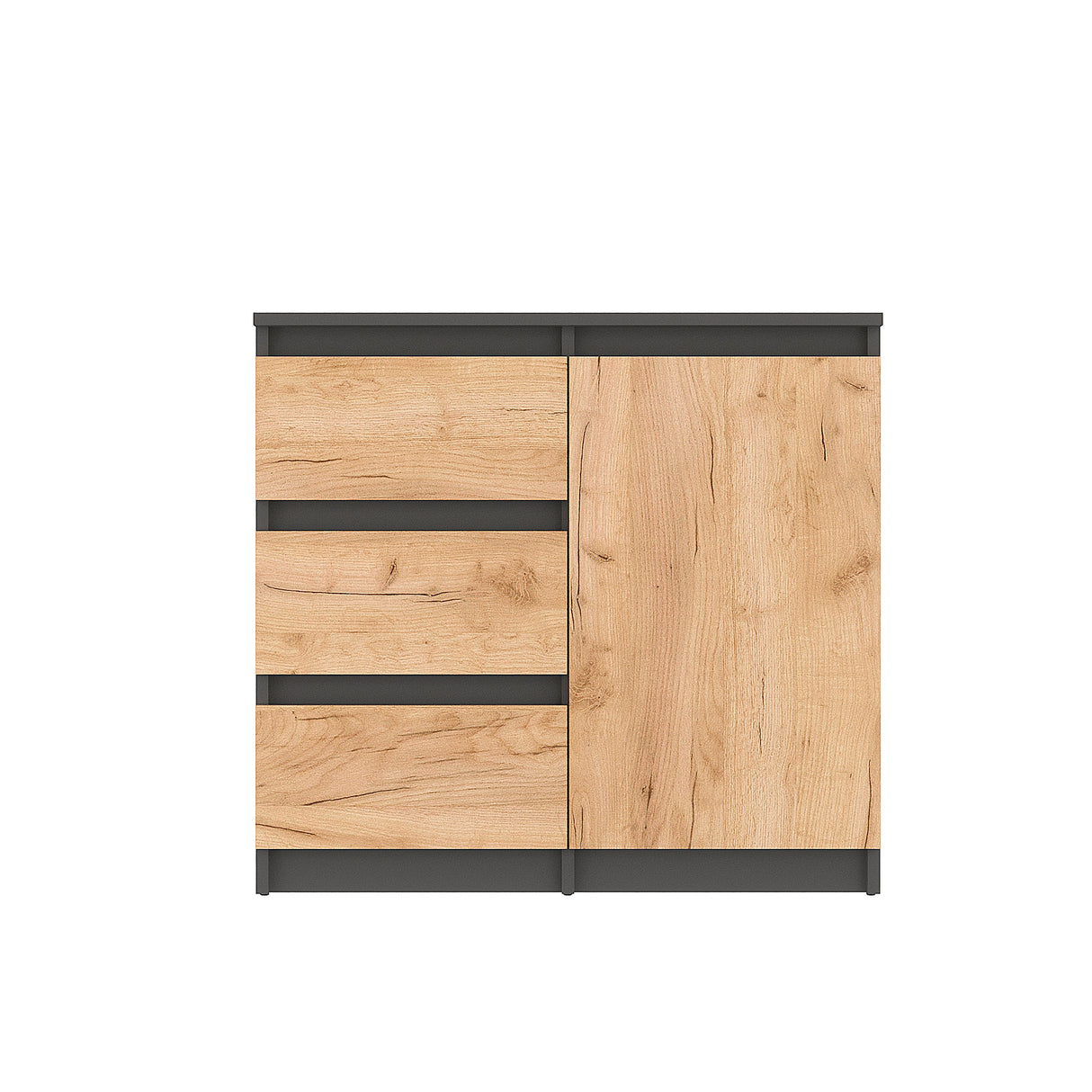 Kommode mit 3 Schubladen und 1 Tür | PIKO