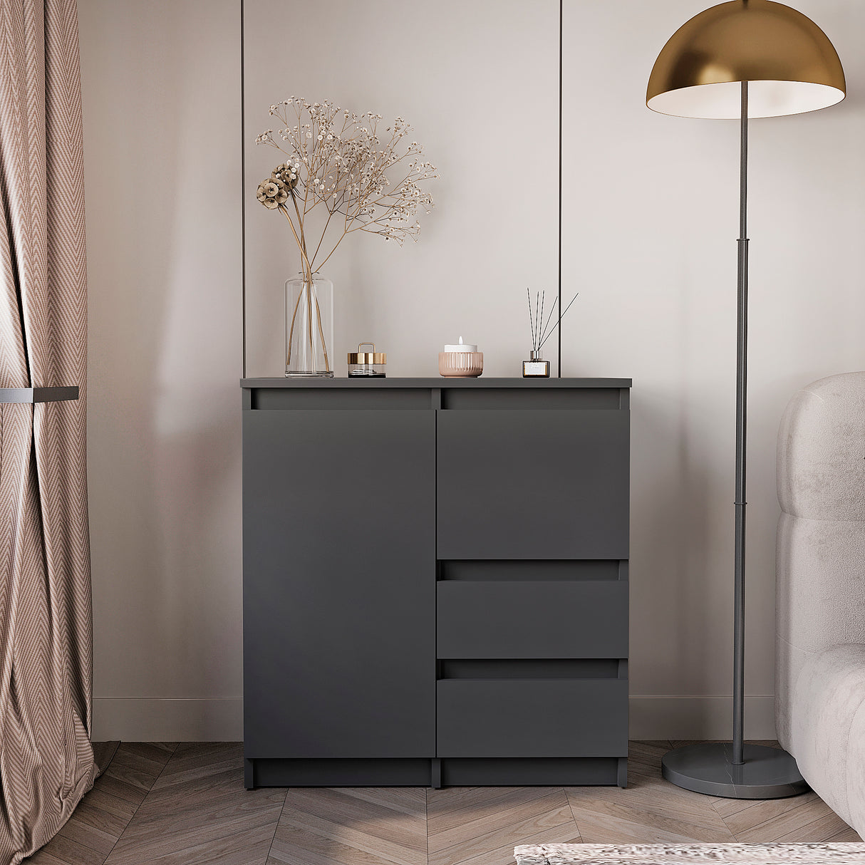 Kommode mit 2 Türen und 2 Schubladen | PIKO 2